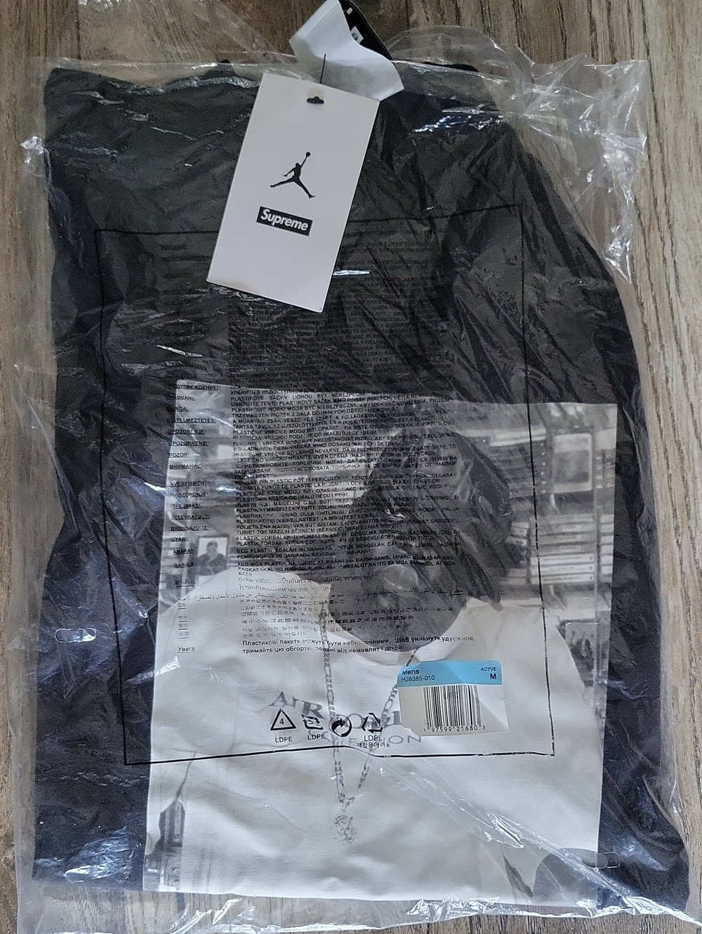 BRAND NEW Jordan X SUPREME (Notorious BIG) Black Graphic Tee